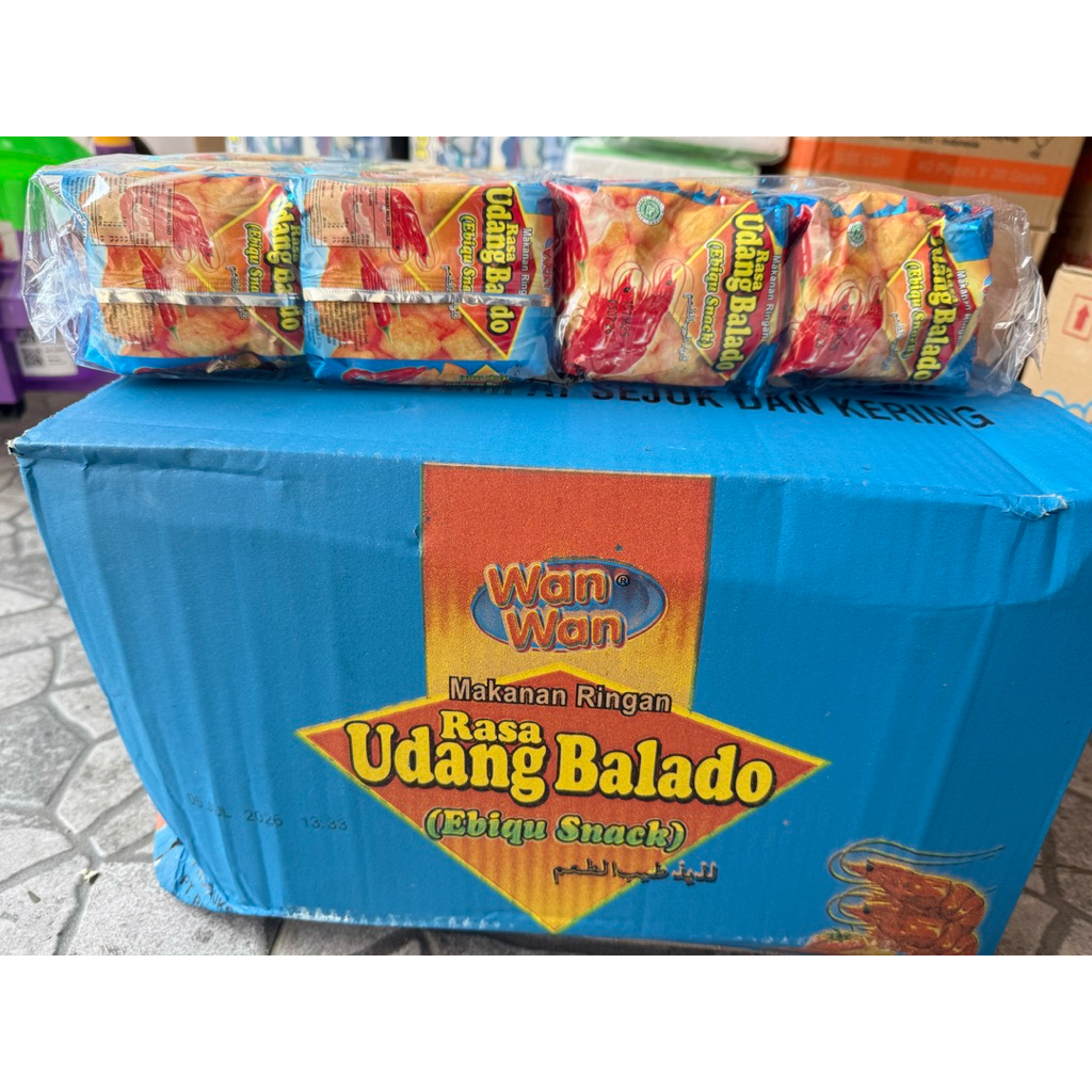 

udang balado ebiqu chip renceng/grosir hampers ultah hajatan dijual lagi