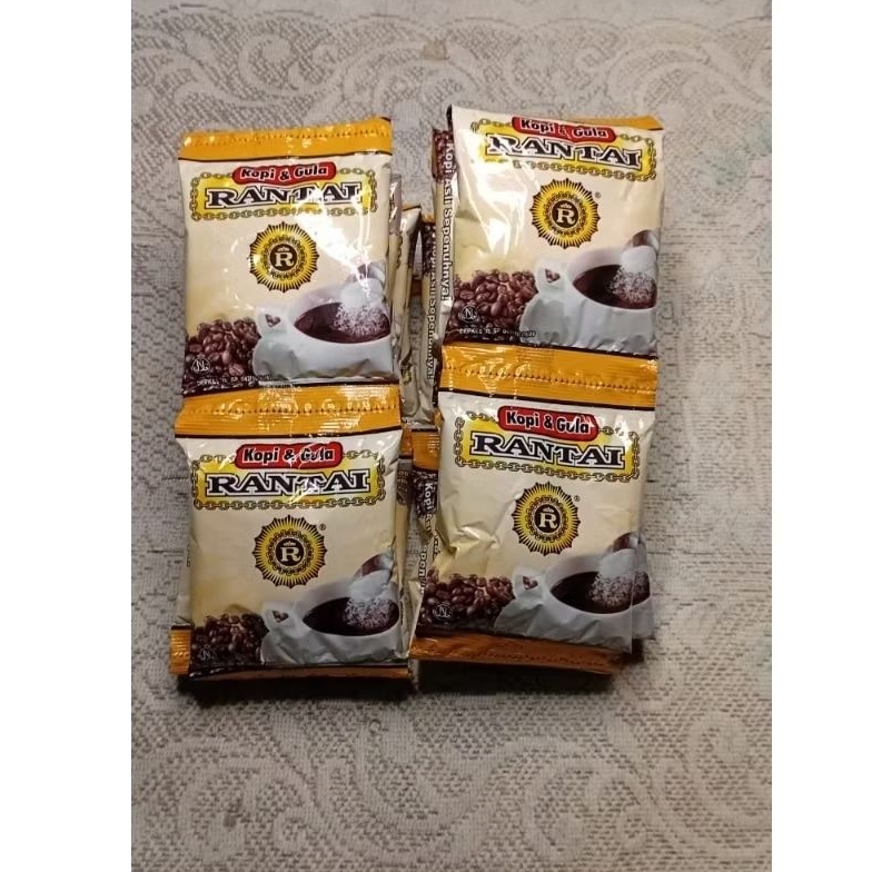 

Rantai Kopi Hitam Rantai Plus Gula 1 Pak Isi 20 Coffee