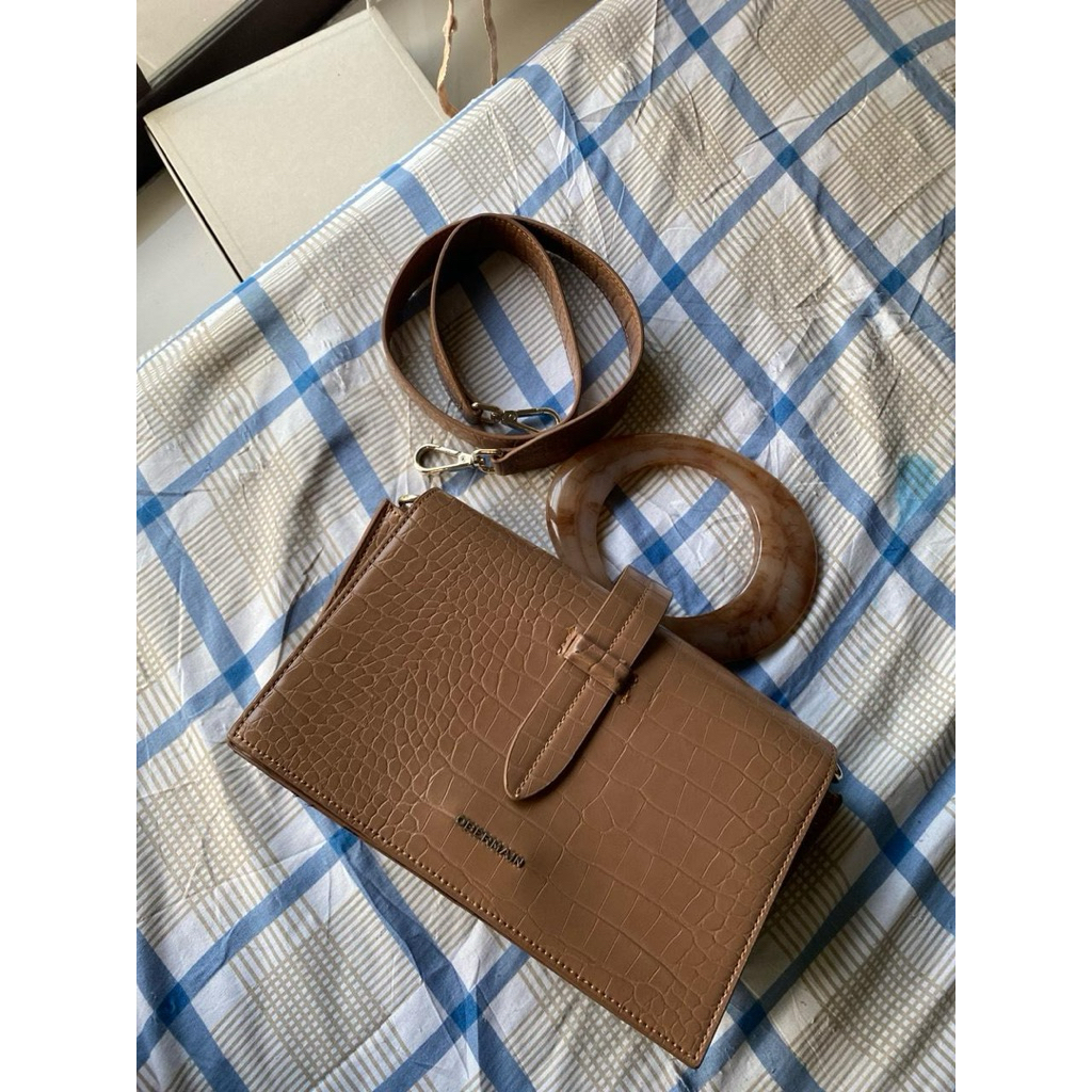 Preloved - Obermain Leather Clutch / Shoulder Bag