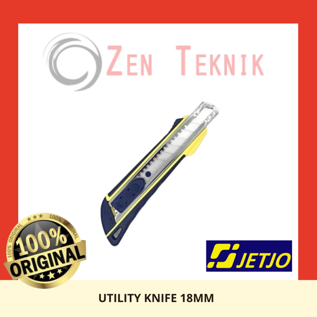 

JETJO TOOLS - Pisau Cutter 18mm Utility Knife / Lakoni Pro - 101009