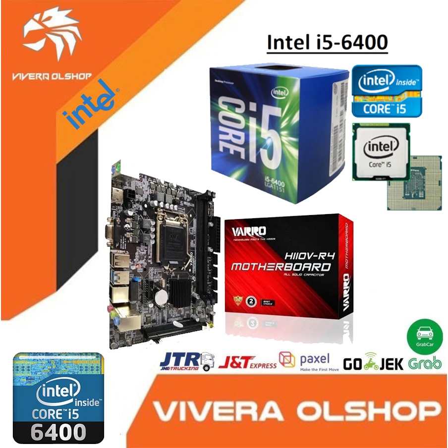 PROCESSOR INTEL I5-6400 + MB H110 - INTEL i5 6400 - PAKET MB + PROC - (BONUS FAN PROC INTEL)