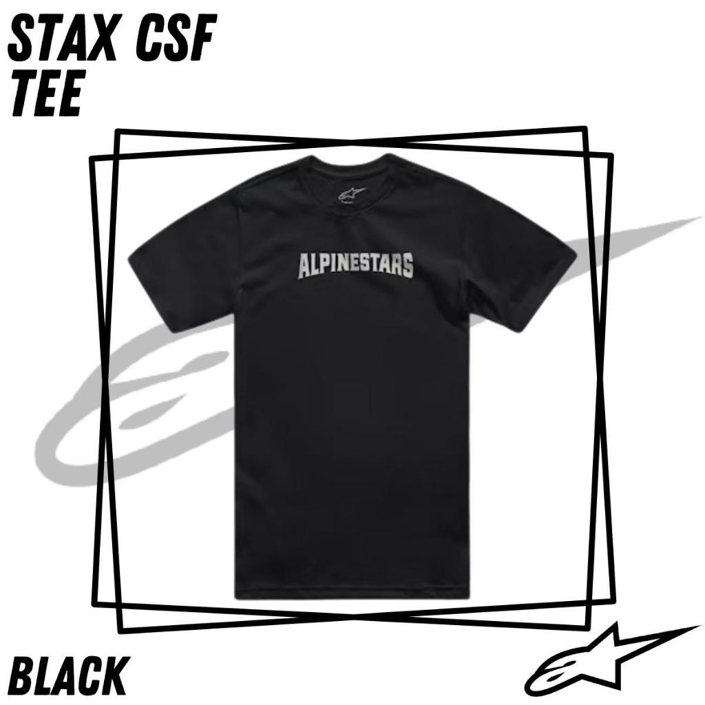 Kaos Alpinestars Stax CSF Black Tee Shirt T-Shirt Original