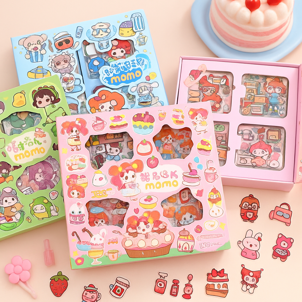 

Sticker Momo Anti Air Isi 100 Lembar Warna Warni