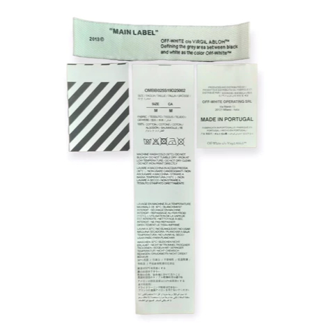 

MAIN LABEL TAG WASH OW KUALITAS TINGGI MADE IN PORTUGAL ONE SET