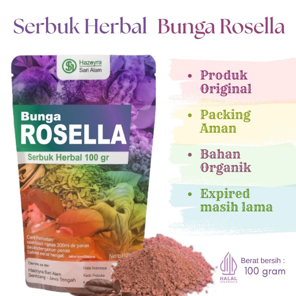 

bubuk serbuk bunga rosella 100gr