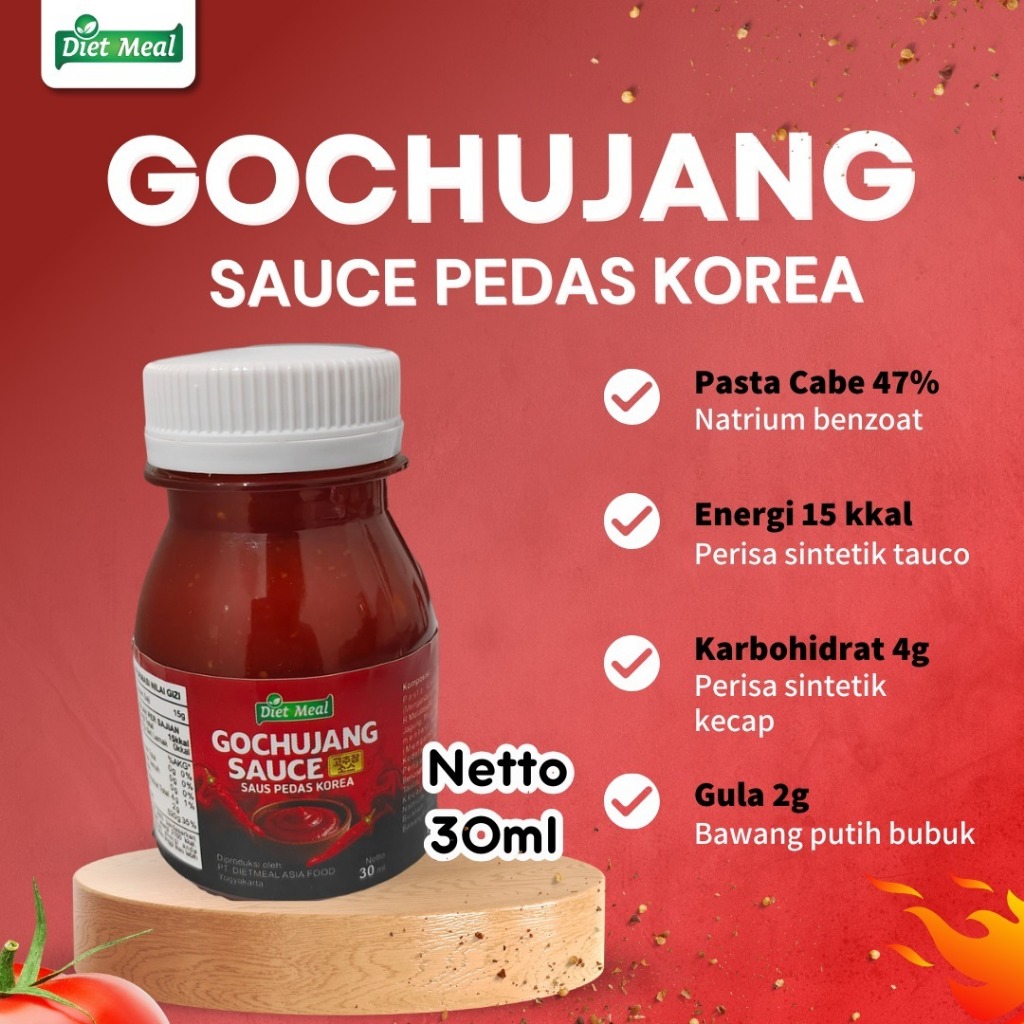 

Gochujang Sauce Dietmeal Saus Pedas Korea Botol 30ml