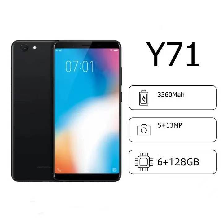 HP VIVO Y71 RAM 6 ROM 128GB Smartphone 4G LET 6.22 Inches Dual SIM Garansi 1 Tahun