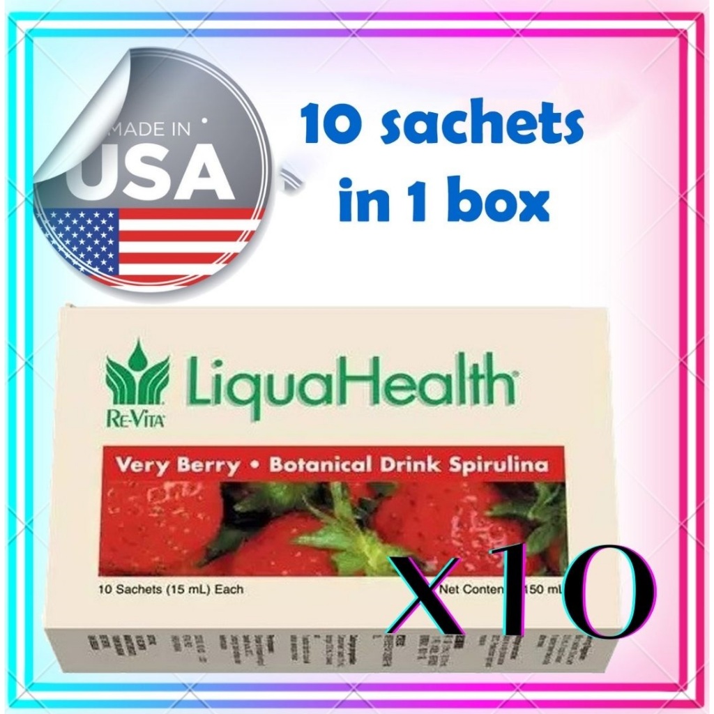 Grosir Liqua Health Very Berry LH 5+ ORIGINAL USA Re-Vita 170ml Spirulina Supamas LiquaHealth