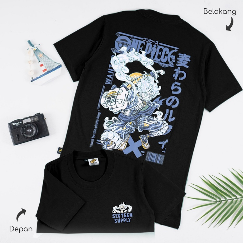 KAOS DISTRO ANAK ORIGINAL KAOS ANAK USIA 9-16 TAHUN UNISEX MOTIF GAMBAR ANIME ONE PIECE