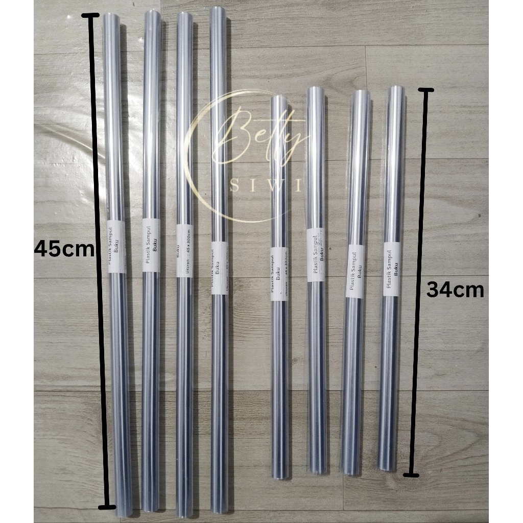 

Plastik Sampul buku gulungan Lebar 34 x300cm dan 45x300cm