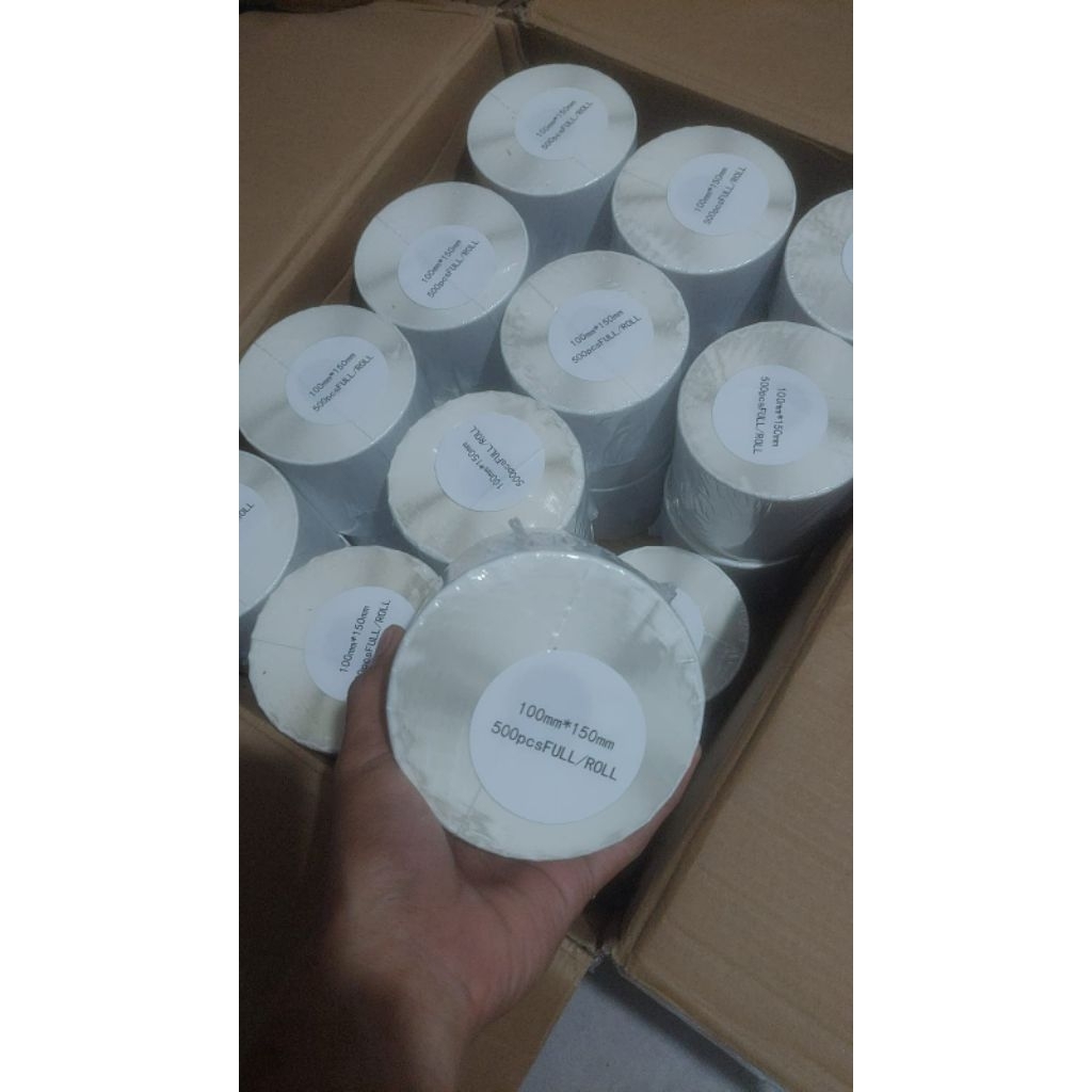 

Lebel kertas thermal 100x150mm 500 lembar A6