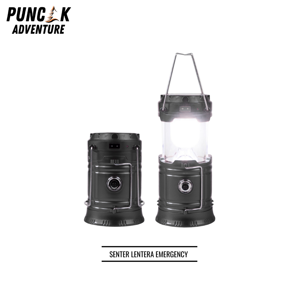 Lampu Lentera Emergency Tenaga Solar - Lampu Tenda Baterai - Lampu Outdoor - Lampu Tenda Camping