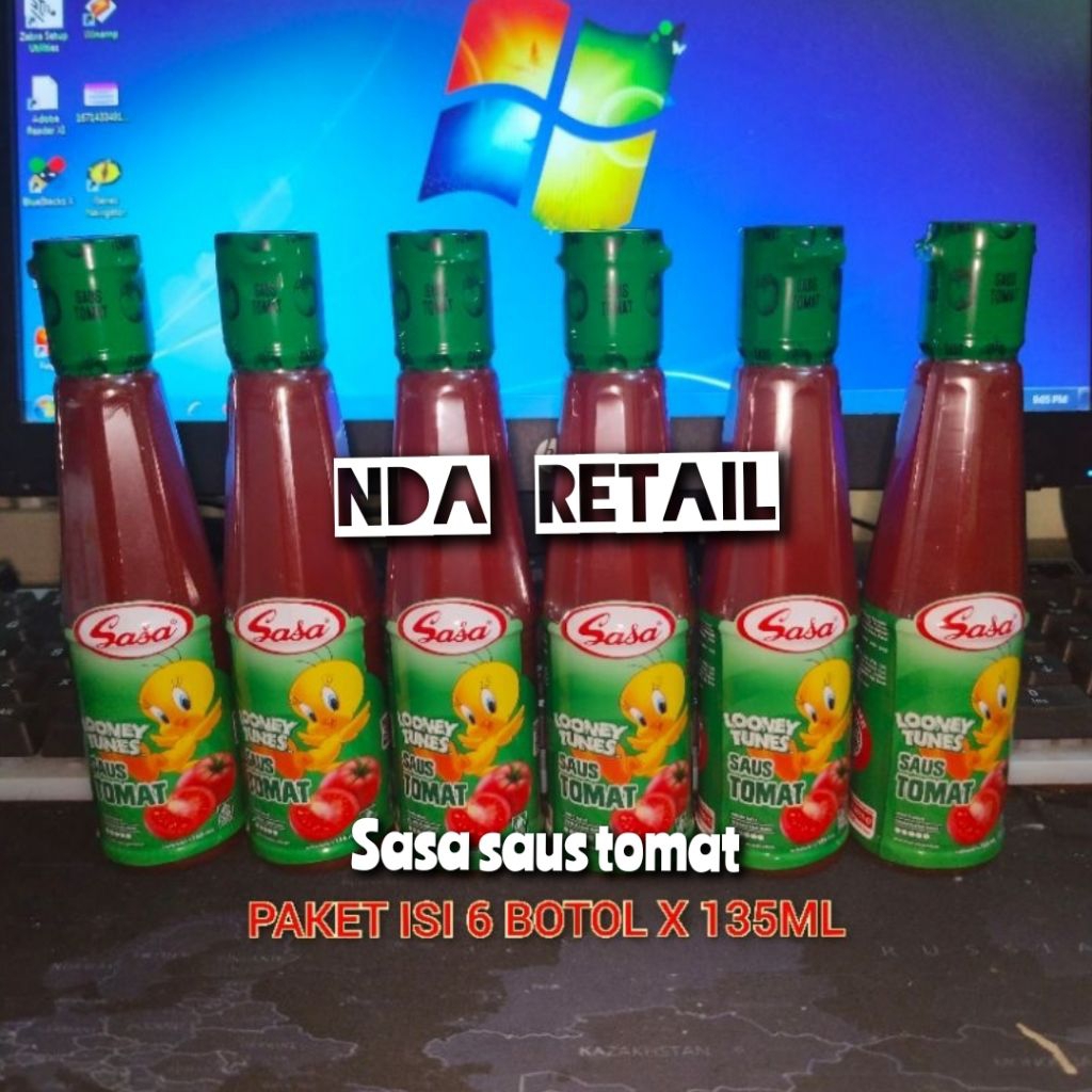 

( Paket 6 Botol x 135ml ) Sasa Saus Tomat Botol