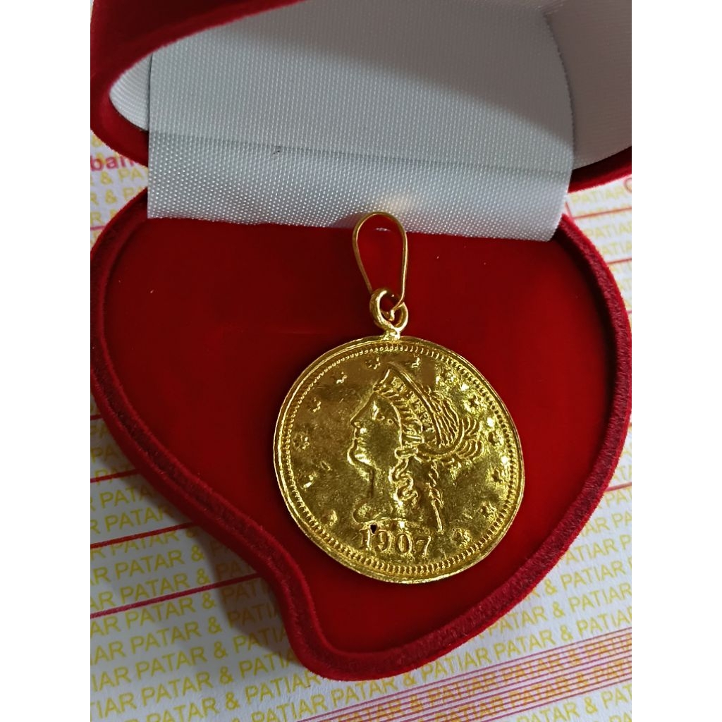 Emas 24k LM 99,9% Liontin Rupiah