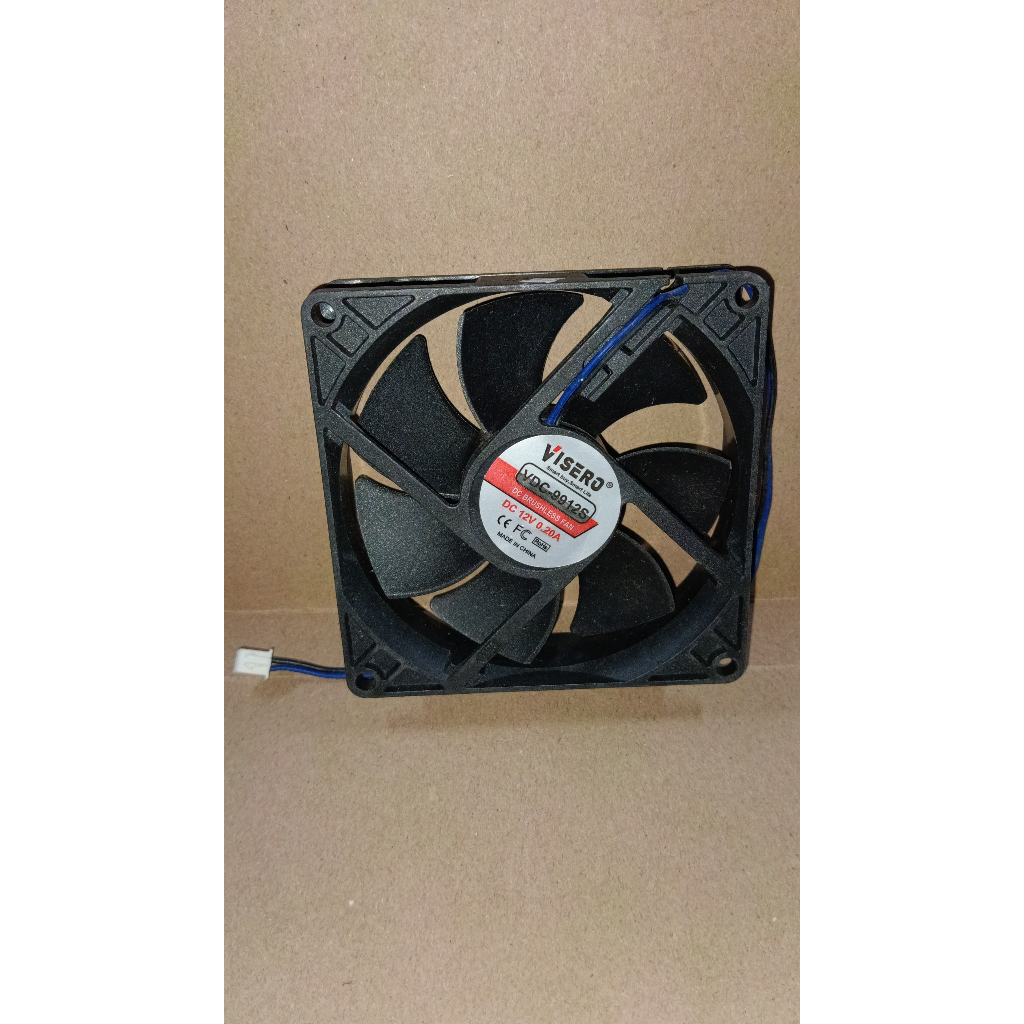9652 fan kipas angin 9cm 9x9 9 cm 12v visero vdc-9912s