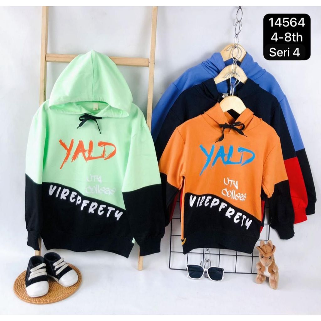 Sweater Hoodie Anak Cowok (4Pcs) / Grosir Baju Anak