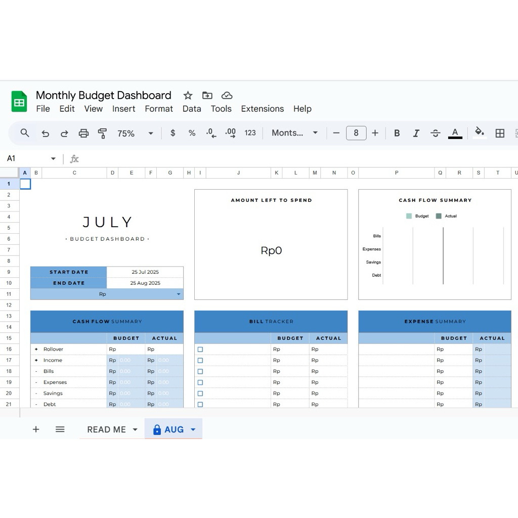 MONTHLY BUDGETING PLANNER