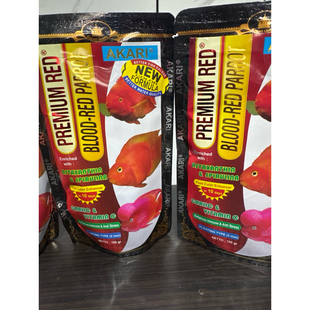 Akari premium red blood red parrot