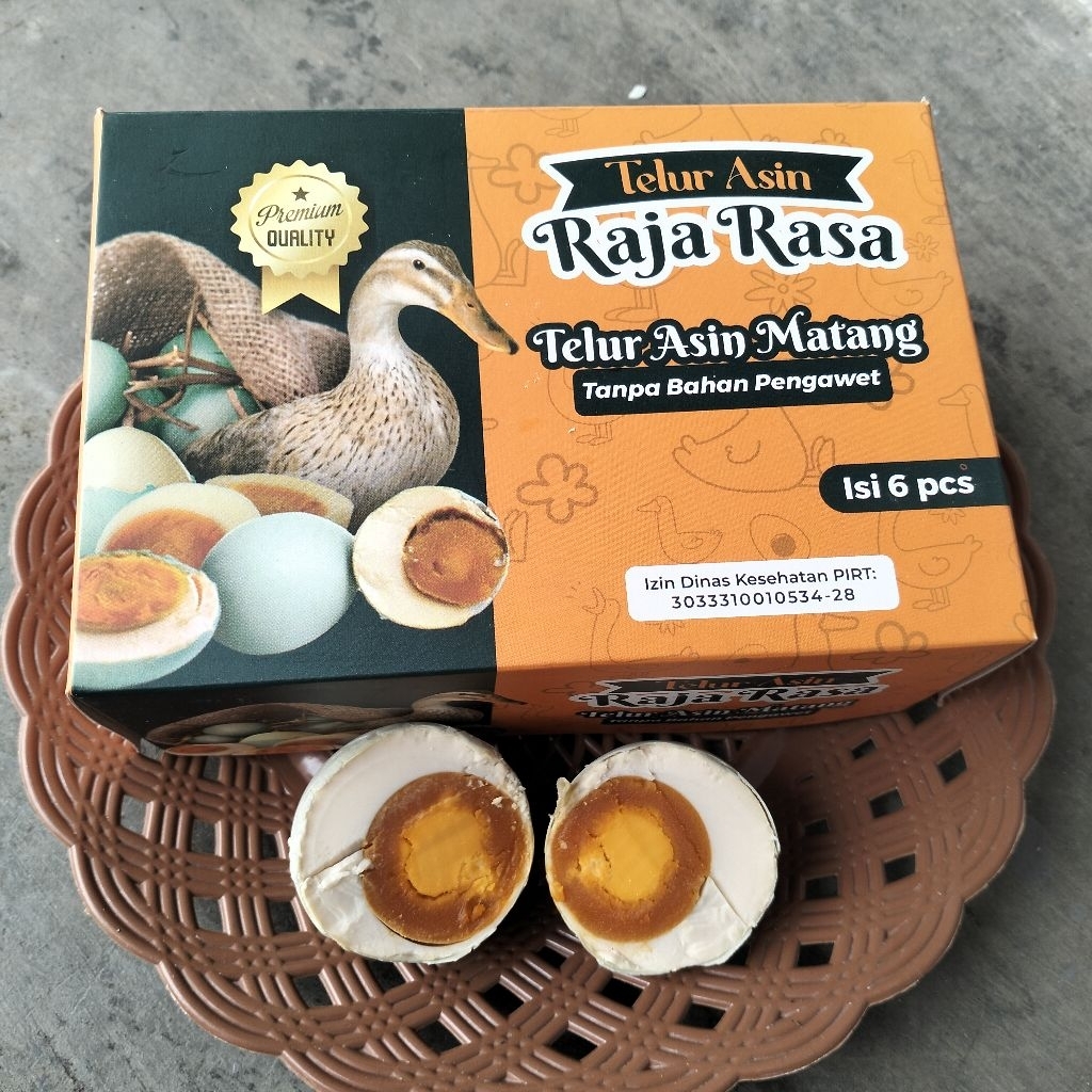 

TELUR ASIN Raja Rasa ISI 6 BUTIR grade A Fress setiap hari asli bebek Pangon an