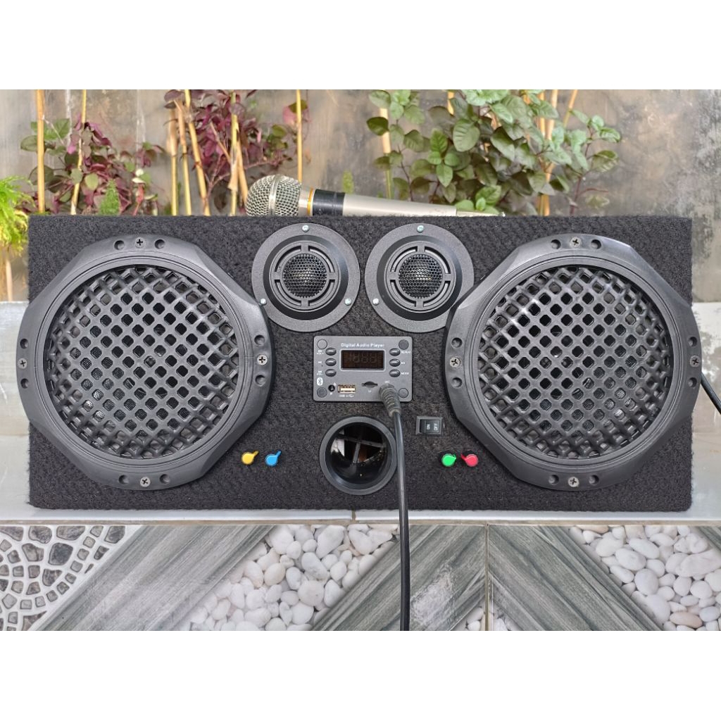 Speaker Aktif Bluetooth USB flashdisk Speaker mobil subwoofer superbass mantap bisa karaoke