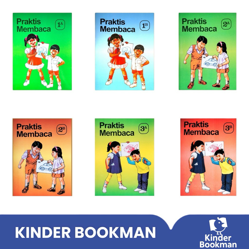 BUKU ANAK / PRAKTIS MEMBACA JILID 1A-3B / BERGAMBAR