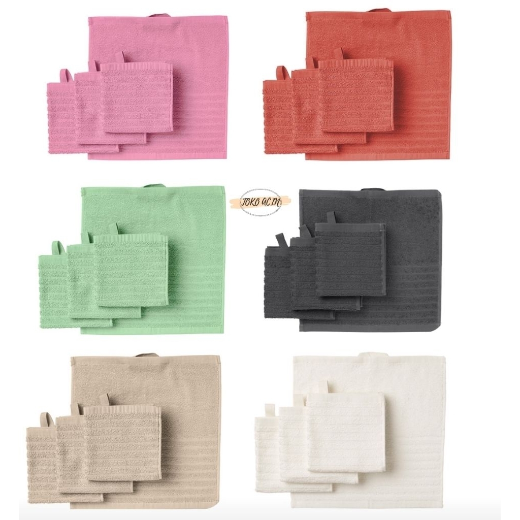 vagsjon handuk kecil 30x30cm, handuk kecil, handuk muka, handuk serbaguna, handuk