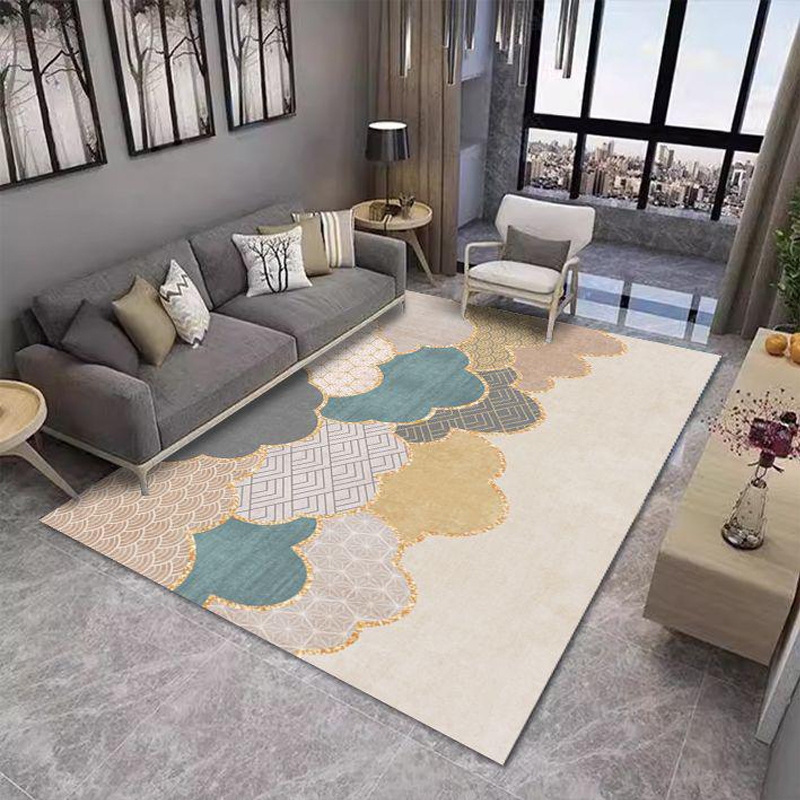 Karpet Lantai Persegi Permadani Eropa 150X200Cm/180X200Cm/200X300Cm Crystal Velvet Beludru Anti Slip