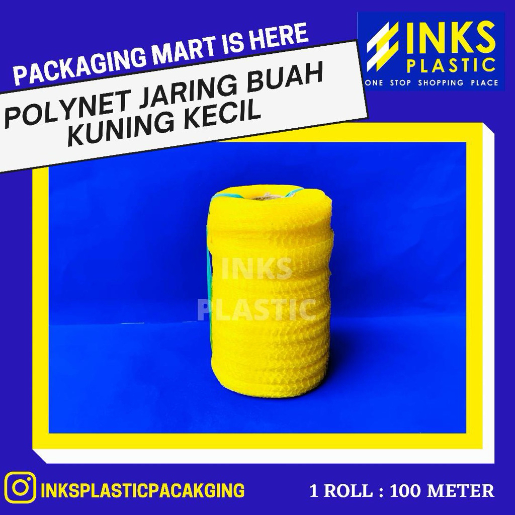 POLYNET JARING BUAH WARING BUAH RAJUT WARNA KUNING