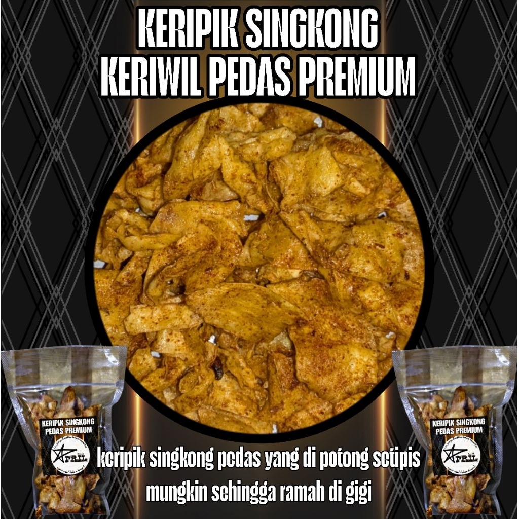 

KERIPIK SINGKONG KERIWIL PEDAS PREMIUM