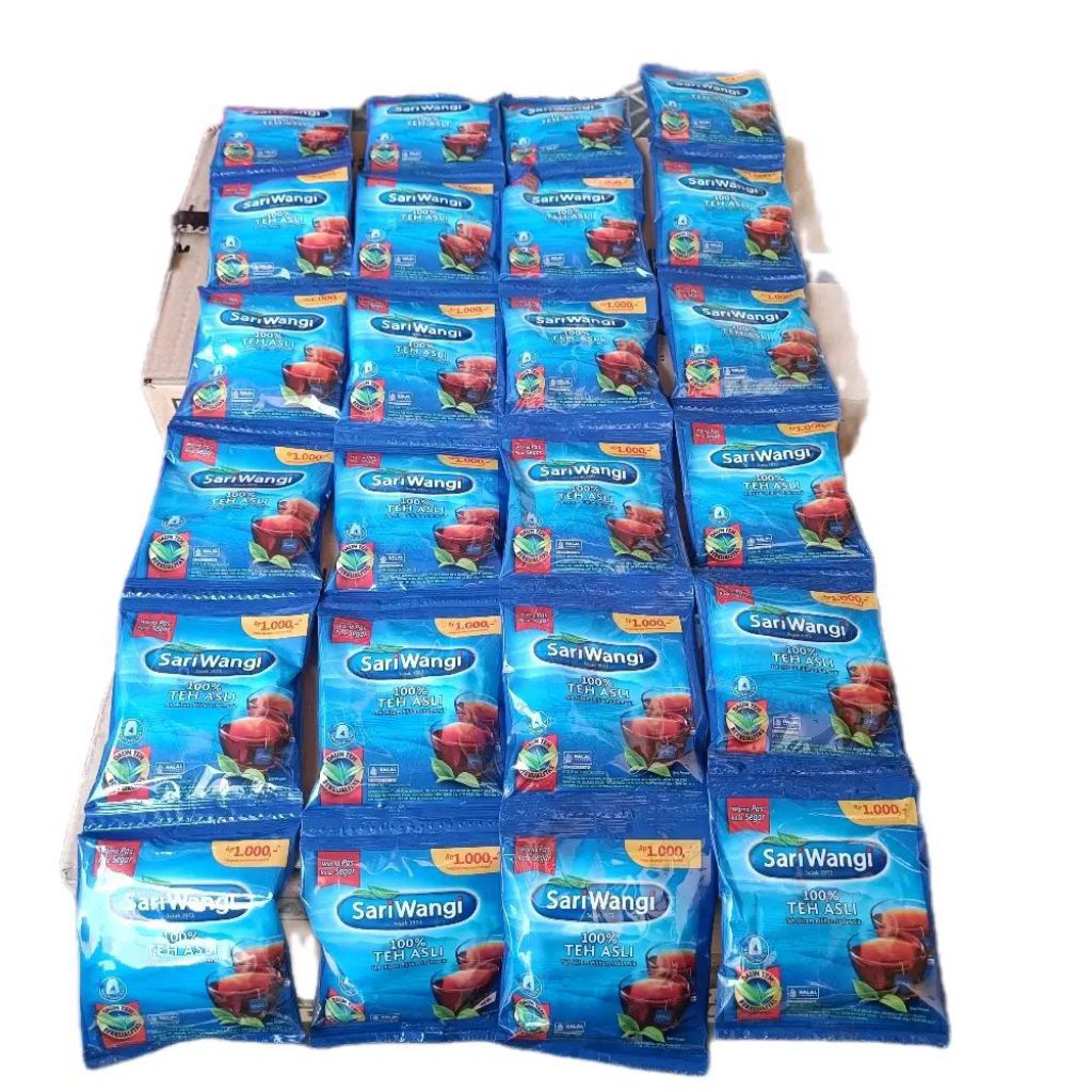 

[PAKET 4 RENCENG TOTAL 24 SACHET] SARIWANGI Teh Hitam Pilihan Kemasan Sachetan isi 4s x 7,4gr