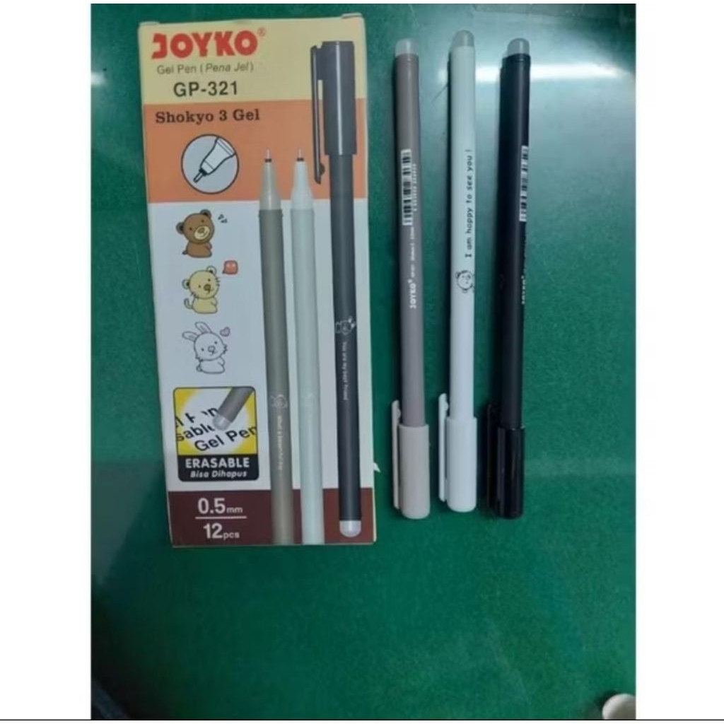 

PCS] PULPEN JOYKO GP-321 ERASABLE PEN BISA DI HAPUS / PULPEN / BALLPOINT