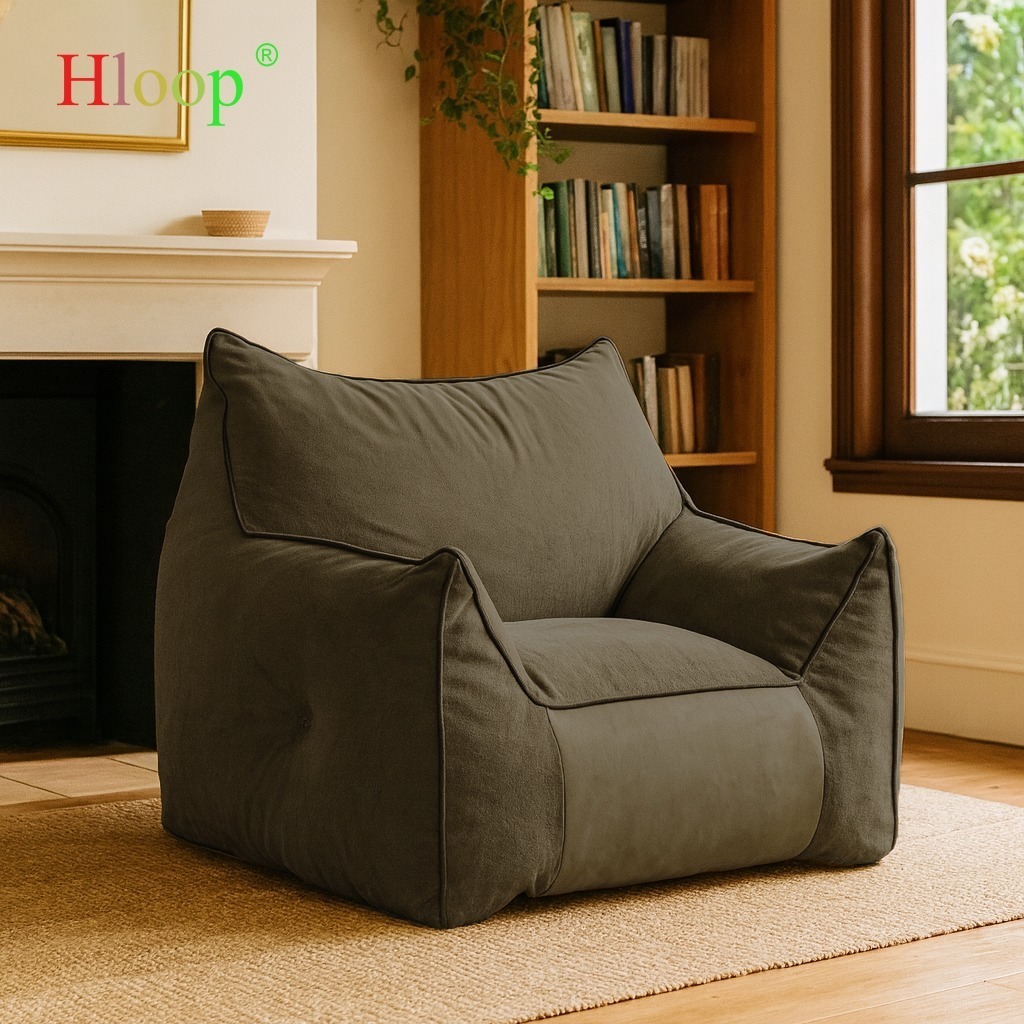 HLOOP beanbag aesthetic/sofa minimalis/sofa single/sofa santai/sofa kamar/sofa kecil aesthetic cafe