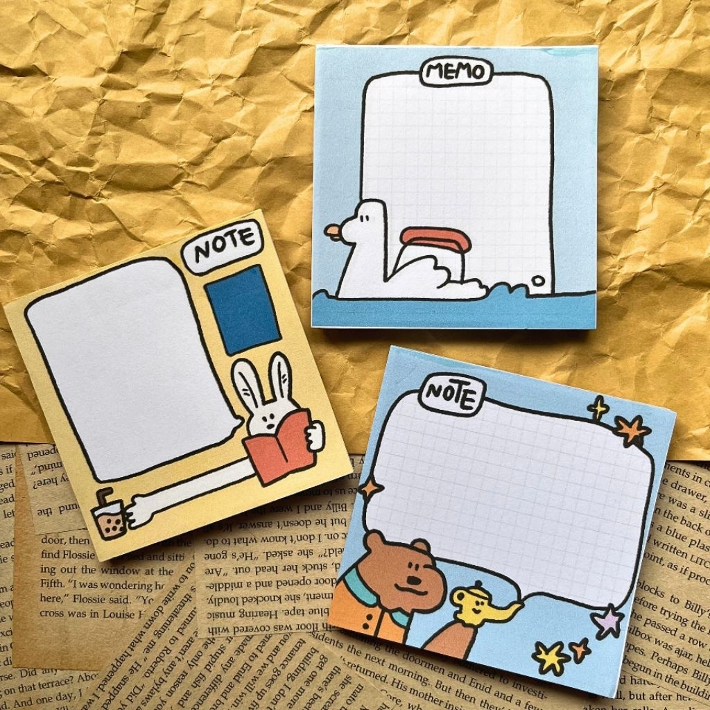 

45lbr MEMOPAD CUTE / MEMOPAD lucu / memopad aesthetic / notepad aesthetic / MEMOPAD beruang / alat tulis lucu / notepad lucu / catatan mini / catatan kecil aesthetic
