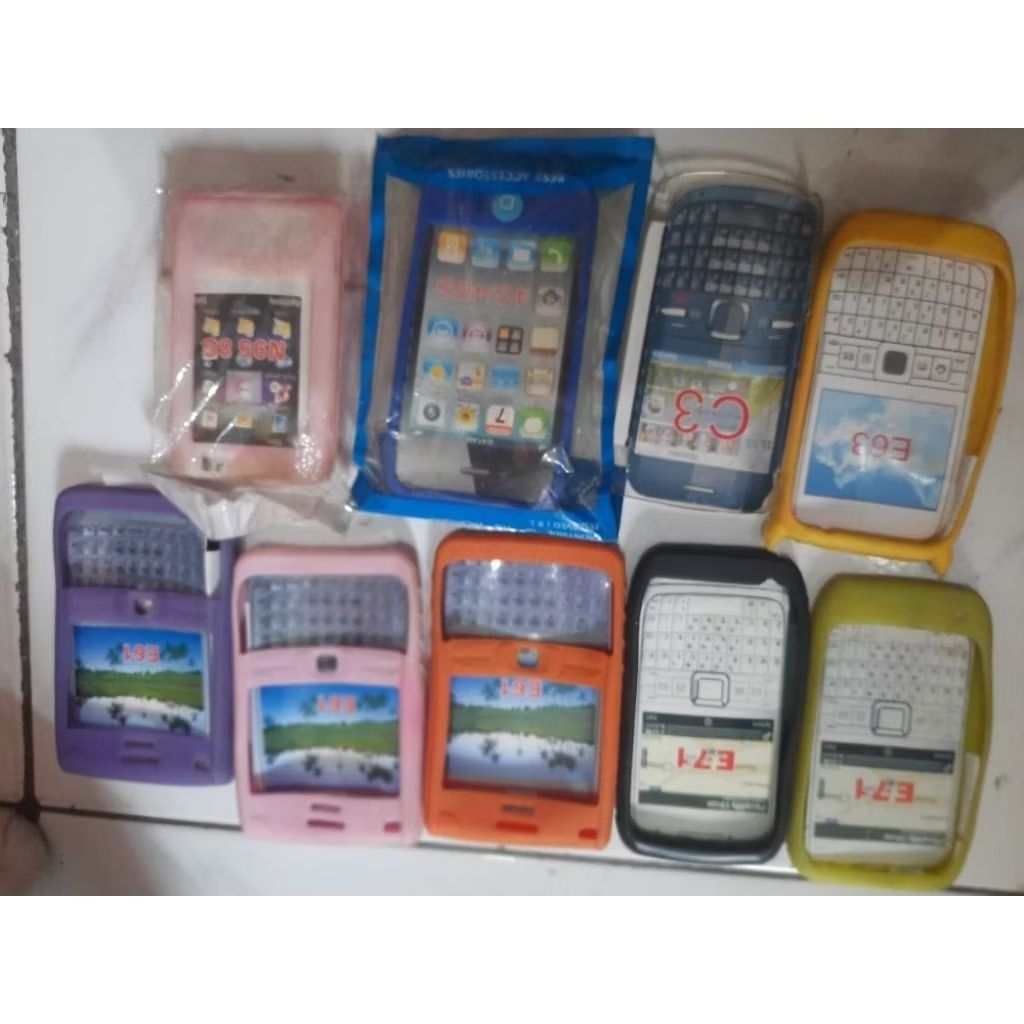 softcase nokia jadul silicon nokia Seri E71 E61 E5  E63 C3 N95 3G N205 / N2050 N200 C5 E5 X-501 X-20