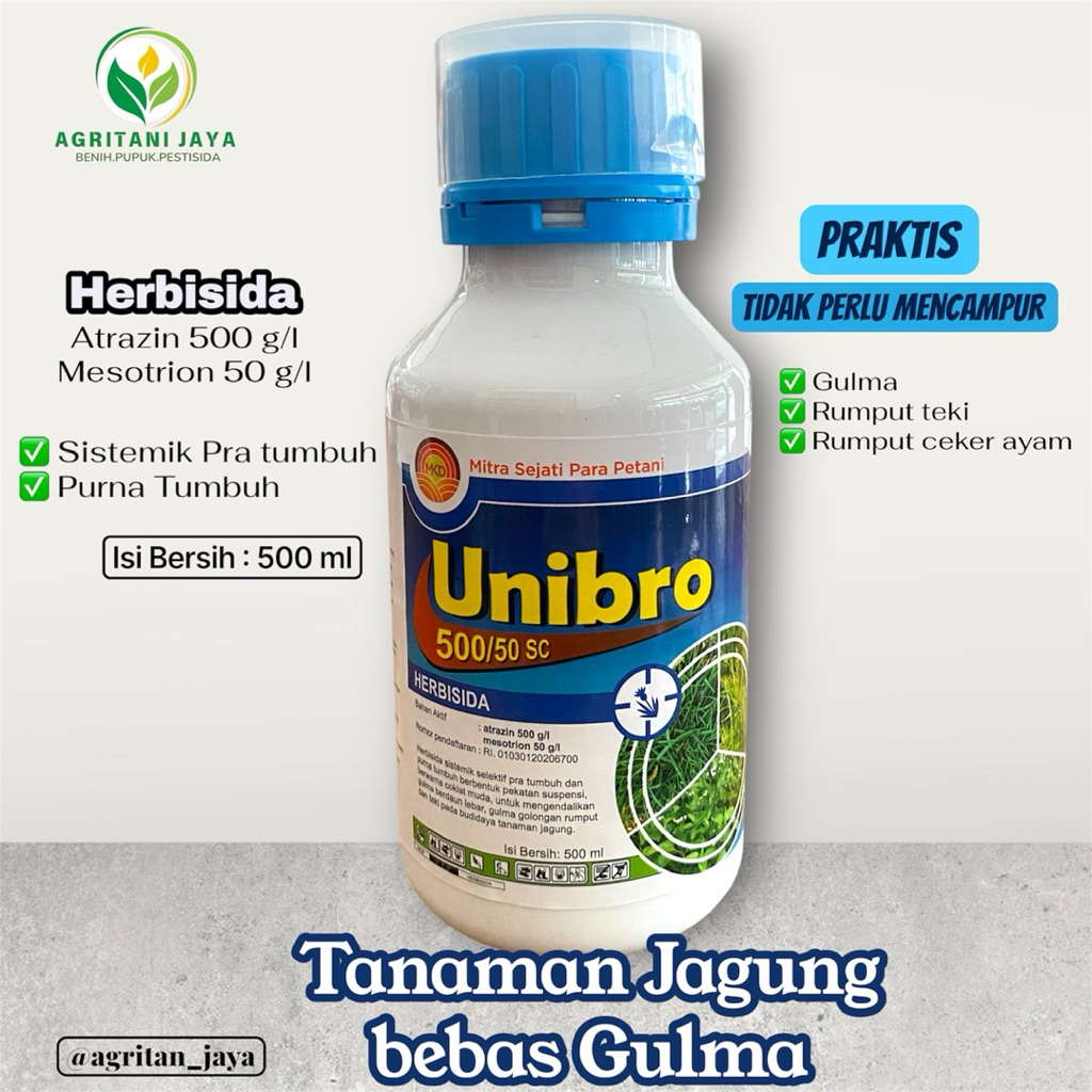 UNIBRO 500/50 SC SISTEMIK HERBISIDA TANAMAN JAGUNG PALING AMPUH