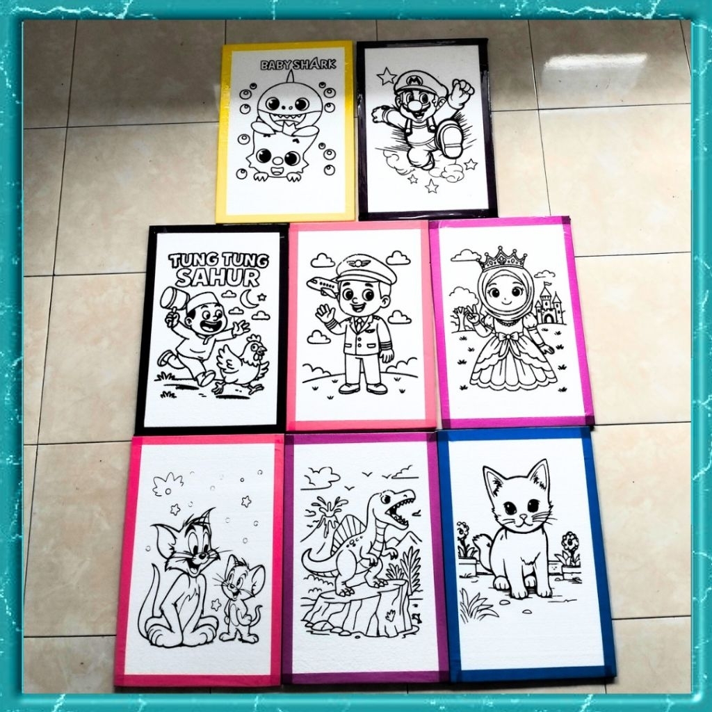 

(PAKET ISI 25 PCS GRATIS 1 ) Styrofoam Lukis Styrofoam Mewarnai Styerofoam Melukis Media Mewarnai