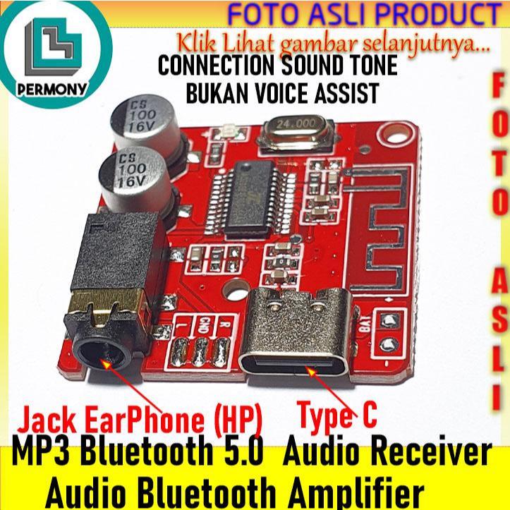 MP3 Bluetooth 5.0 Audio Receiver Decoder Amplifier USB type C Module