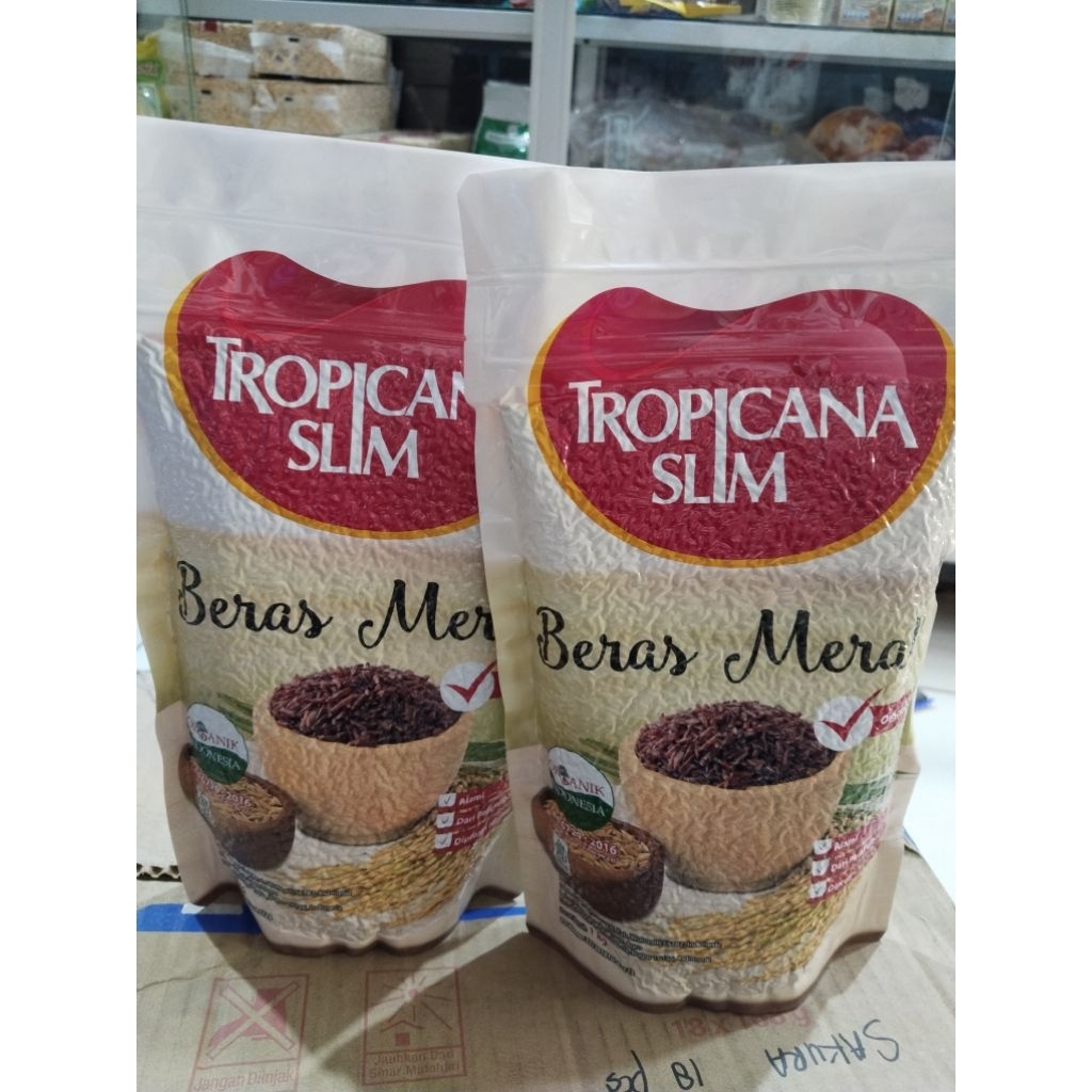 

[ paket 2 ] Beras merah tropicana slim 1 kg