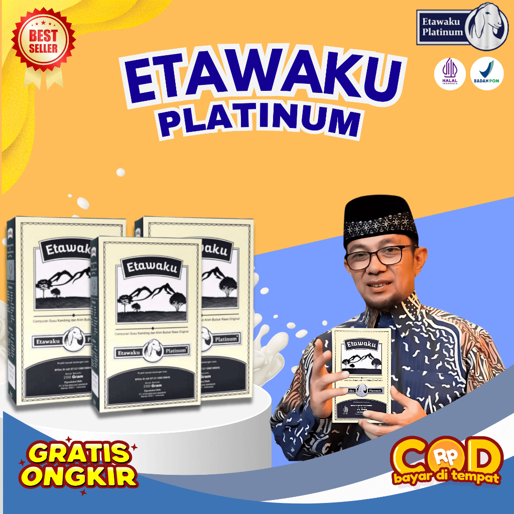 

Susu Etawaku Platinum - Original 100% Membantu mengatasi masalah pernafasan (ORIGINAL)
