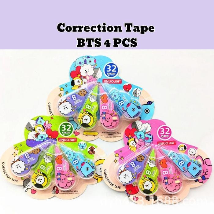 

CORRECTION TAP MINI BT21 ISI 4PCS