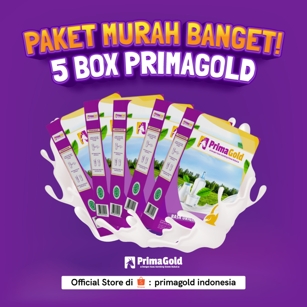 

5 BOX SUSU ETAWA PRIMAGOLD ATASI TULANG KROPOS DAN NYERI SENDI