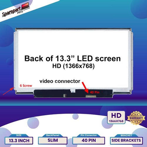 High Quality LCD LED Acer Travelmate 8372 8372G 8372T 8372TG 8372Z 13.3 inch 40 pin kk 6 screw - GAR