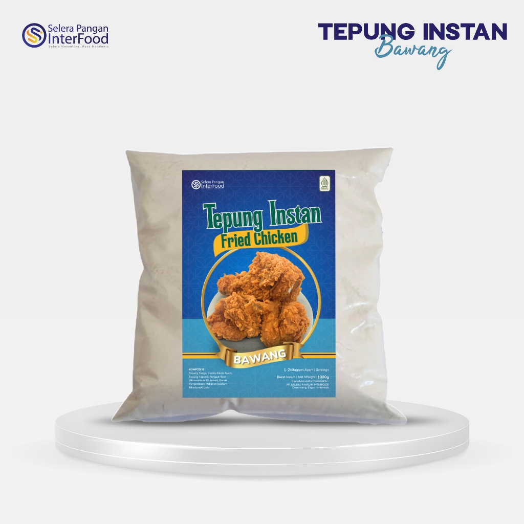 

Selera Pangan Interfood Tepung Bumbu Fried Chicken Bawang 1kg NEW!
