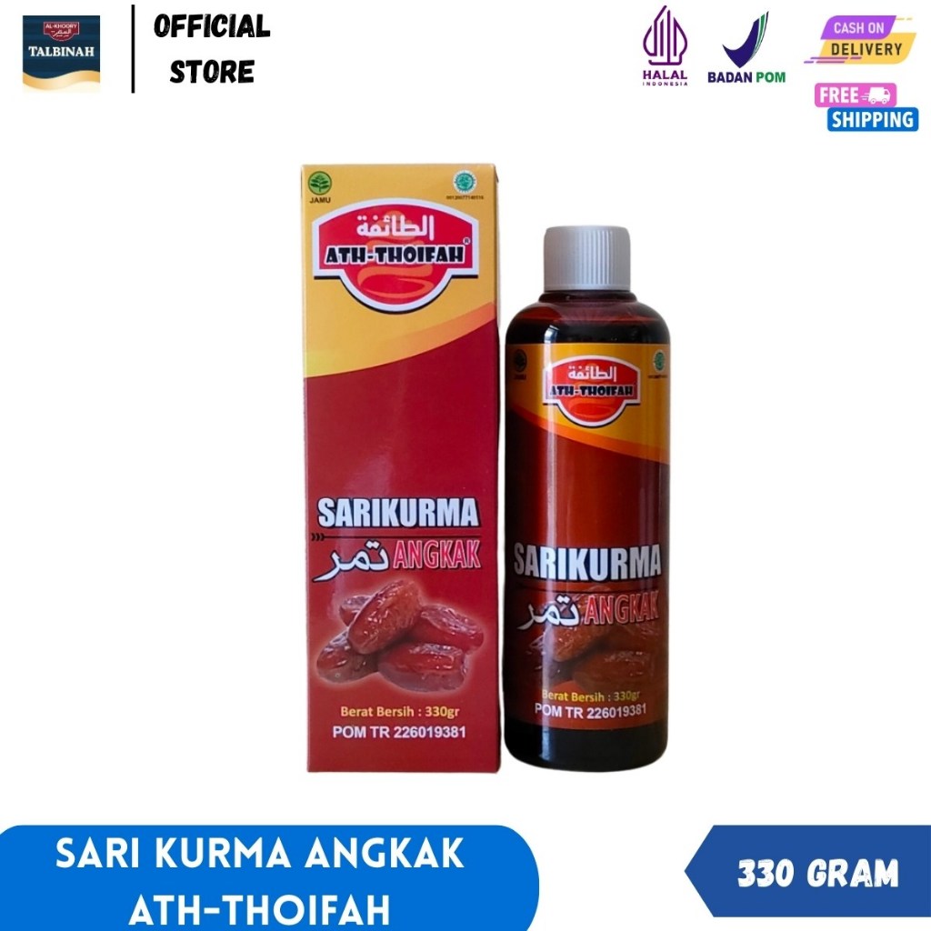

Madu Sari Kurma Angkak Ath-Thoifah 330gr Original BPOM Meingkatkan Trombosit