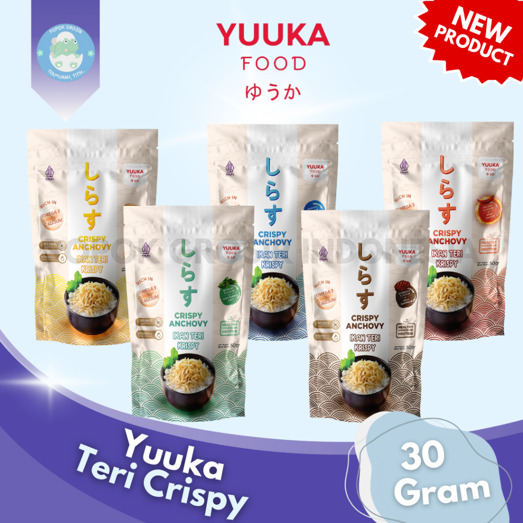 

YUUKA FOOD Ikan Teri Krispi Crispy Anchovy 30gr MPASI