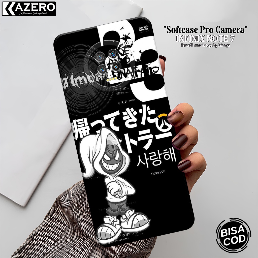Softcase Hp INFINIX NOTE 7 Terbaru Fashion Case Kartun Case INFINIX NOTE 7 Silikon Pro Camera Casing