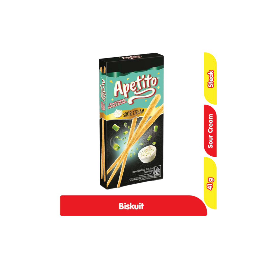 

Apetito Biskuit Stik Rasa Sour Cream 41 g