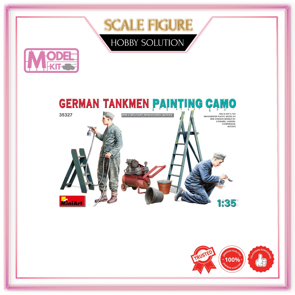 1/35 military modelkit MINIART GERMAN TANKMEN PAINTING CAMO ART35327