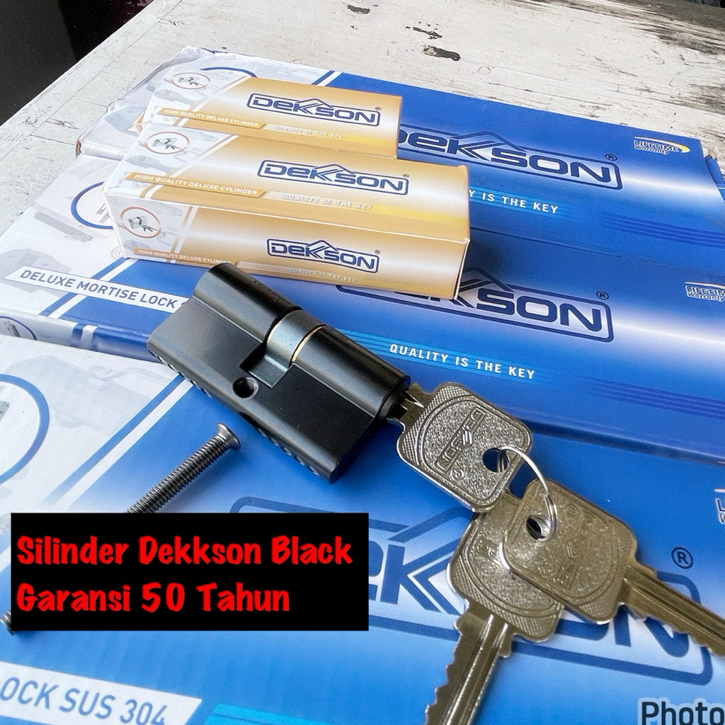 silinder kunci pintu dekkson hitam cylinder kunci pintu 60 mm black dekkson kunci pintu dekkson DOUB
