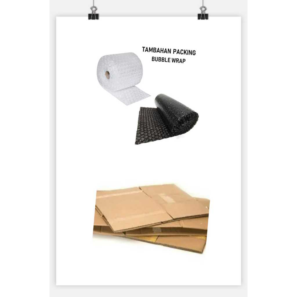 

Tambahan Bubble Wrap/Dus Packing Agar Paket Lebih Aman